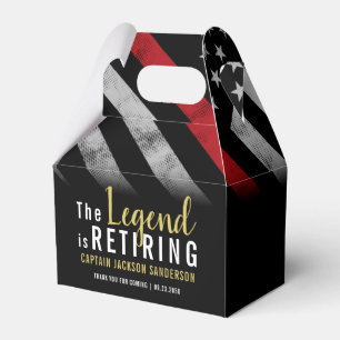 Ballotins Fête de la retraite des pompiers Red Line Flag Fir