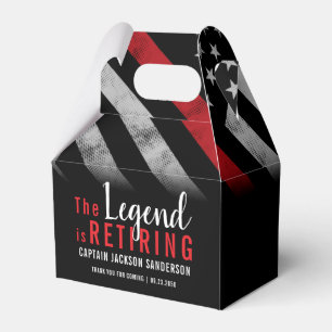 Ballotins Fête de la retraite des pompiers Red Line Flag Fir