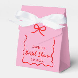 Ballotins Fête de mariage avec une bordure rétro ondulée ros