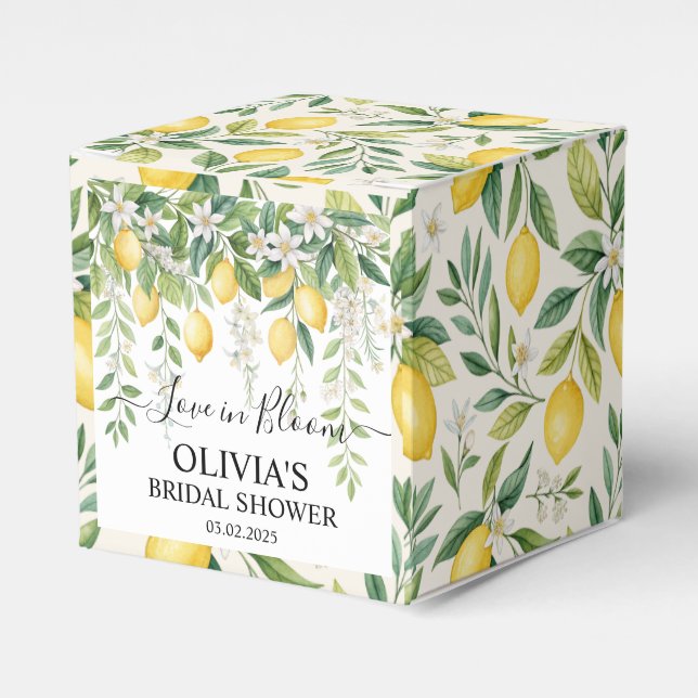 Ballotins Fête de mariage de fleurs de citron (Verso)