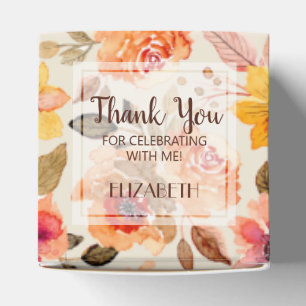 Ballotins Fête de mariage Floral Automnal Aquarelle