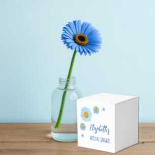 Ballotins Fête de mariage floral aux pâquerettes bleues