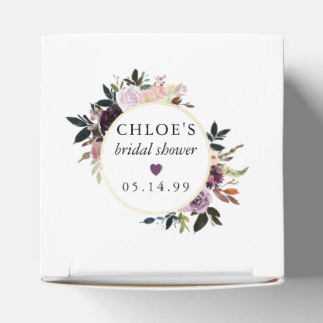 Ballotins Fête de mariage floral rose violet (Haut)