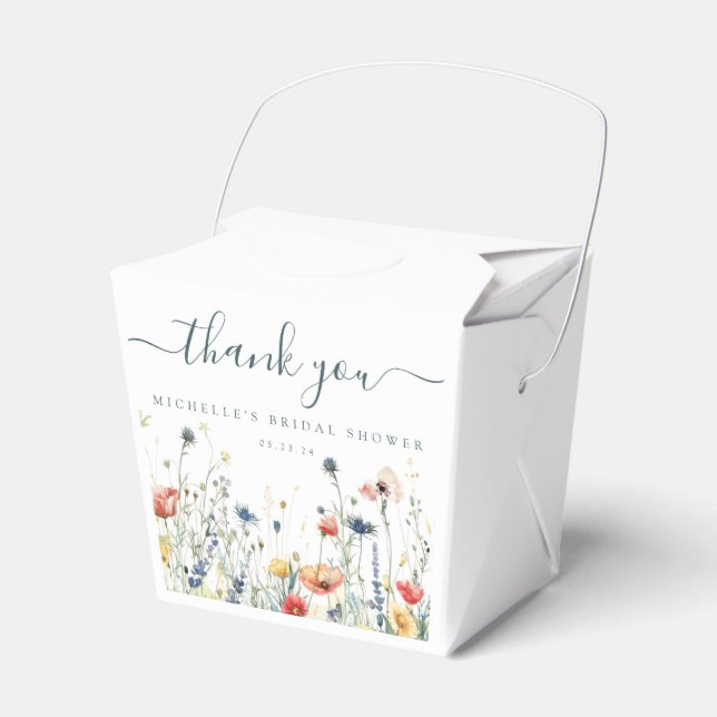 Ballotins Fête de mariage floral sauvage vibrant (Verso)