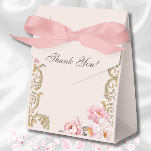 Ballotins Fête de mariage floral vintage Pivoine rose