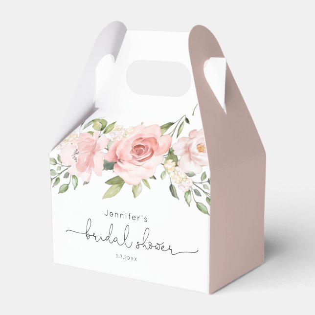 Ballotins Fête de mariage florale rose blush (Verso)