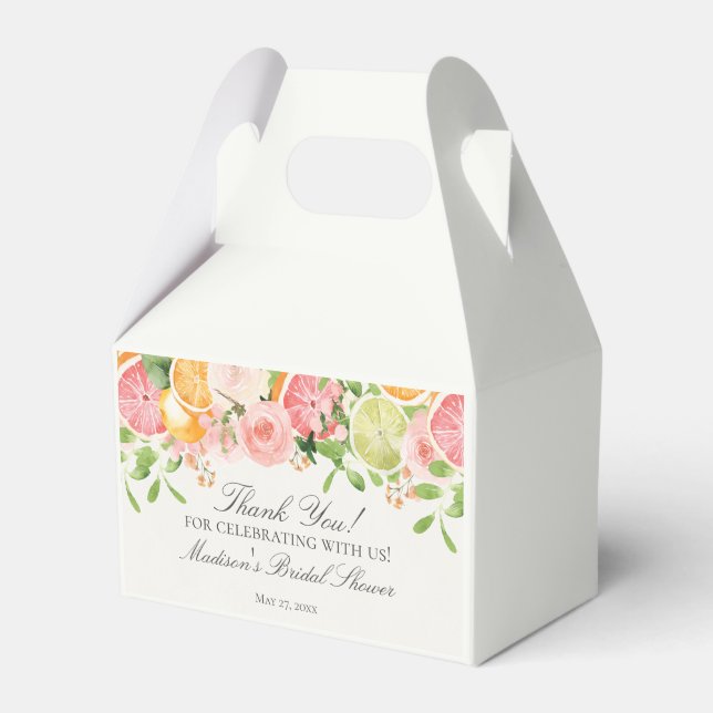 Ballotins Fête de mariage Pastel Citron Floral Main Squeeze (Verso)