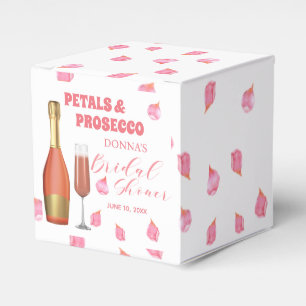Ballotins Fête de mariage Petals and Prosecco Bouteille en O