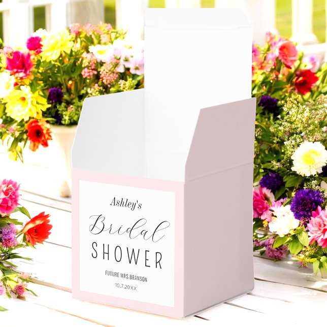 Ballotins Fête de mariage rose avec écriture noire (Créateur téléchargé)