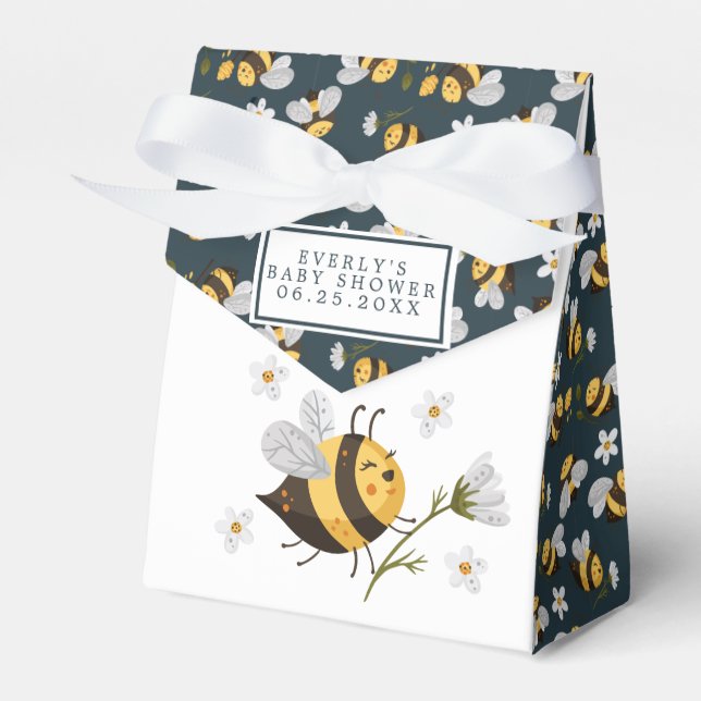 Ballotins Fête de naissance abeille bourdon fleur de marguer (Verso)