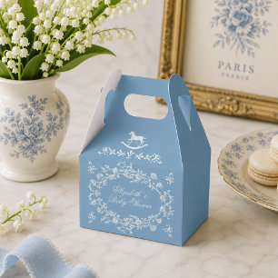 Ballotins Fête de naissance Cheval à Bascule Bleu Wedgewood