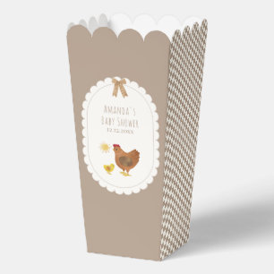 Ballotins Fête de naissance Popcorn Gingham Cottagecore Poul