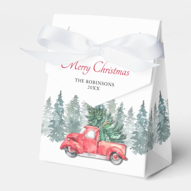 Ballotins Fête de Noël de la fête de vacances du camion roug (Verso)