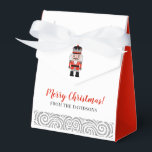 Ballotins Fête de Noël de Nutcracker<br><div class="desc">Une jolie boîte de faveur de Noël. Customisez-le avec votre salutation de vacances et votre nom. Conçu pour vous par Blackberry Boulevard.</div>