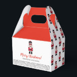 Ballotins Fête de Noël de Nutcracker<br><div class="desc">Une jolie boîte de faveur de Noël. Customisez-le avec votre salutation de vacances et votre nom. Conçu pour vous par Blackberry Boulevard.</div>