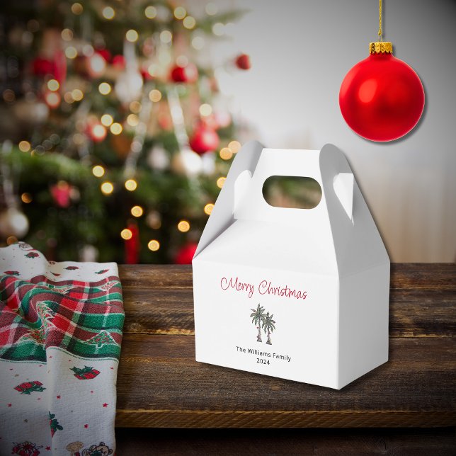 Ballotins Fête de Noël tropicale Palm Trees Beach (Créateur téléchargé)