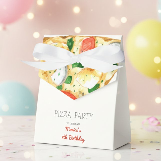 Ballotins Fête de pizza Watercolor (Créateur téléchargé)