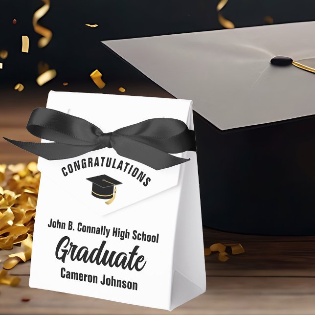 Ballotins Fête de remise de diplômes sur mesure moderne noir (Créateur téléchargé)