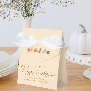 Ballotins Fête de Thanksgiving personnalisée avec feuilles d