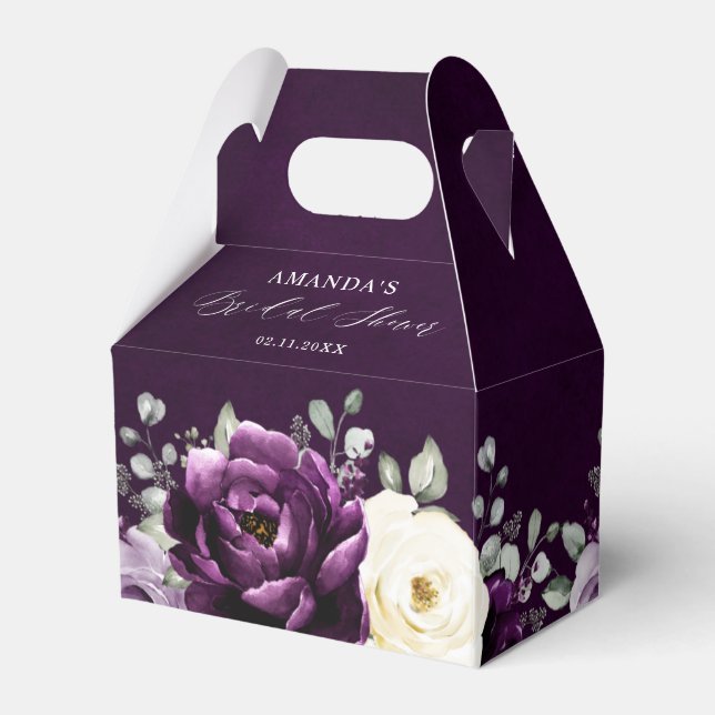 Ballotins Fête des mariées blanche d'aubergine de prune viol (Arrière)