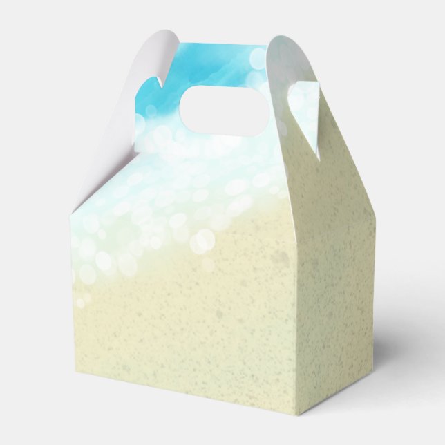 Ballotins Fête des mariées de mariage plage Sable Vagues tro (Verso)