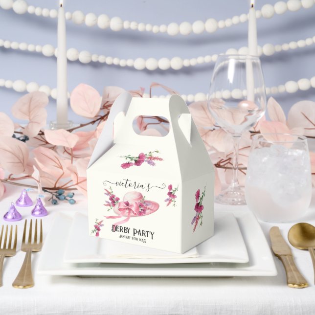 Ballotins Fête des mariées Derby Casquette rose (Mariage)