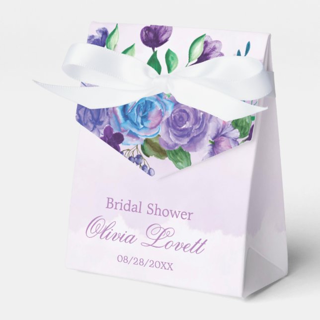 Ballotins Fête des mariées florale de lavande rustique (Verso)