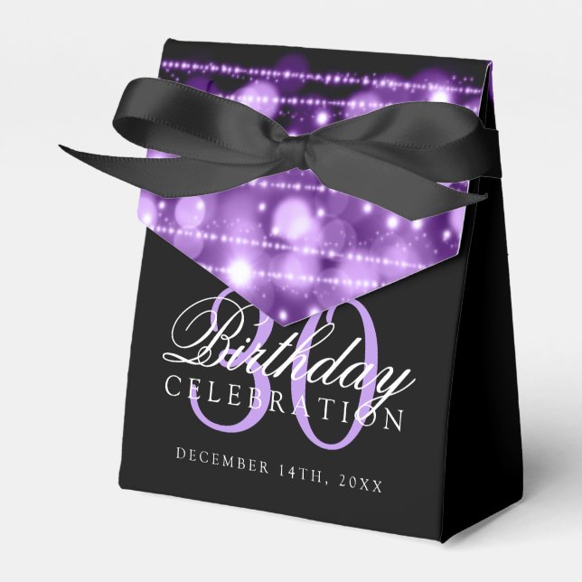 Ballotins Fête du 30e anniversaire étincelles violette (Verso)