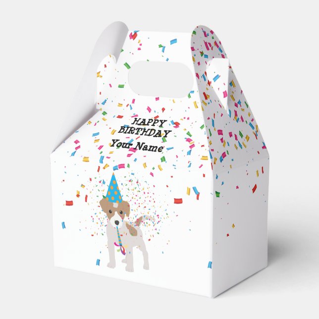 Ballotins Fête du chien - Animaux à la fête d'anniversaire (Verso)