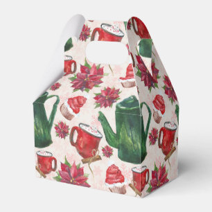 Ballotins fête du thé de vacances aquarelle