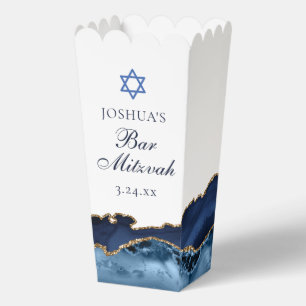 Ballotins Fête élégante de Bar Mitzvah Popcorn bleu marine o