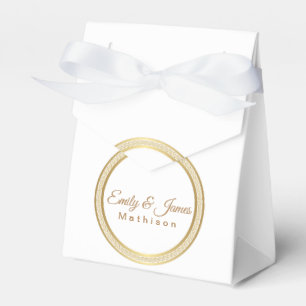 Ballotins Fête Faveur Box-Gold Cercle éternel