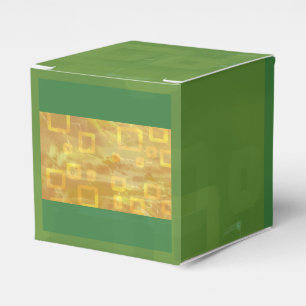 Ballotins Fête festive moderne chic vert et jaune