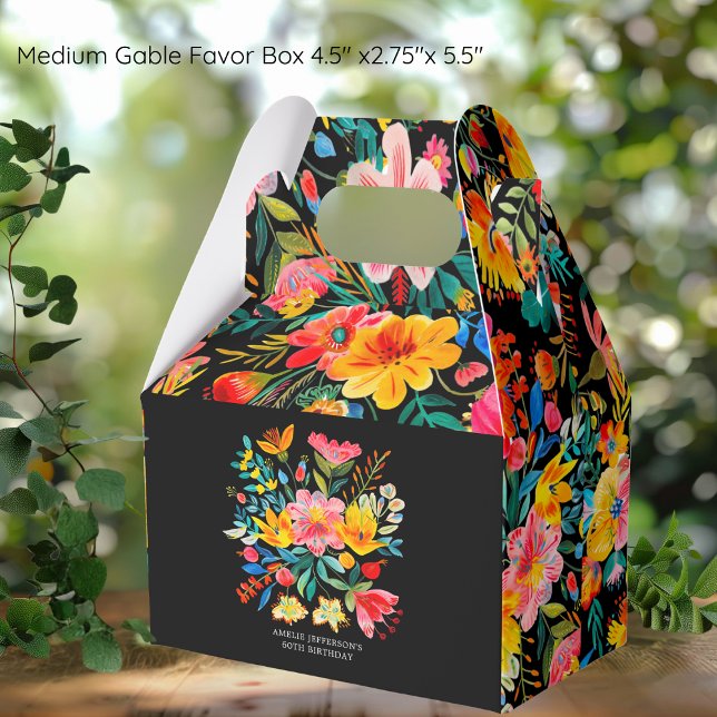 Ballotins Fête Florale mexicaine noire (Créateur téléchargé)