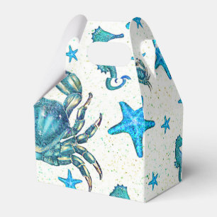 Ballotins Fête Moderne Crabe Bleu Étoile de Mer Hippocampe d