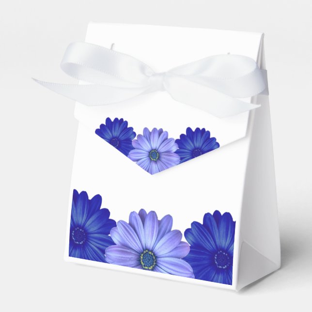 Ballotins Fête nuptiale florale bleue (Verso)