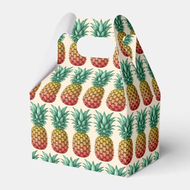 Ballotins Fête tropicale avec ananas rétro (Verso)
