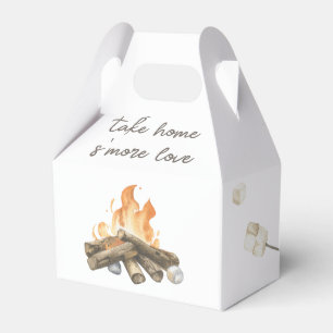Ballotins Feu de camp de S'more aquarelle pour 1er anniversa