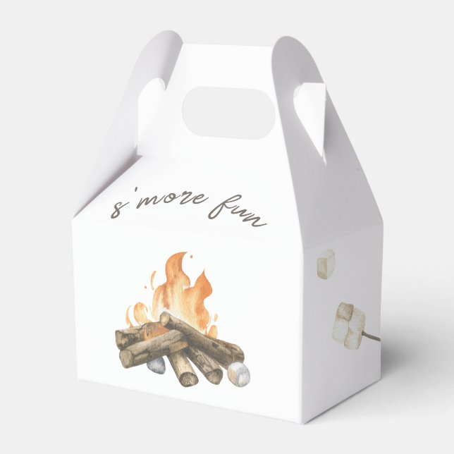 Ballotins Feu de camp S'more aquarelle 1er anniversaire (Verso)