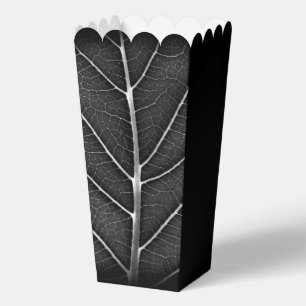 Ballotins Feuille lumineuse noir et blanc en gros plan