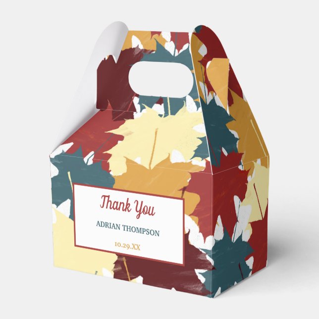 Ballotins Feuilles d'automne rustiques (Verso)