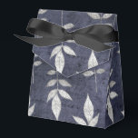 Ballotins Feuilles de Grunge Vintage noir et bleu<br><div class="desc">ballotin vintage aux accents noir et bleu.</div>