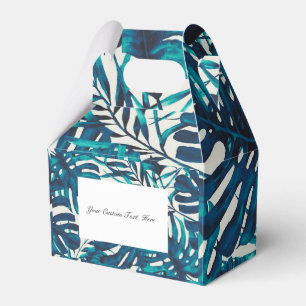 Ballotins Feuilles de palmiers tropicaux sarcelles Mariage d