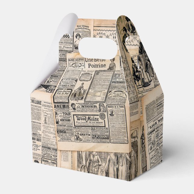 Ballotins Feuilles de publicité de journaux anciens Découpag (Verso)