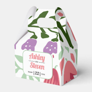 Ballotins Feuilles tropicaux colorés, mariage maximaliste d'