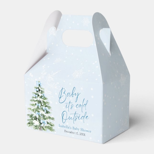 Ballotins Fille aux rubans bleus Bébé il fait froid dehors B (Arrière)