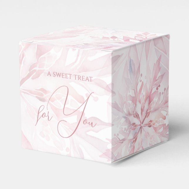 Ballotins Fille Baby shower d'hiver Feu de neige rose (Verso)