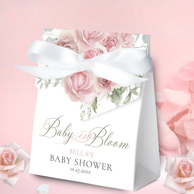 Ballotins Fille bébé en fleurs Baby shower Merci (Créateur téléchargé)