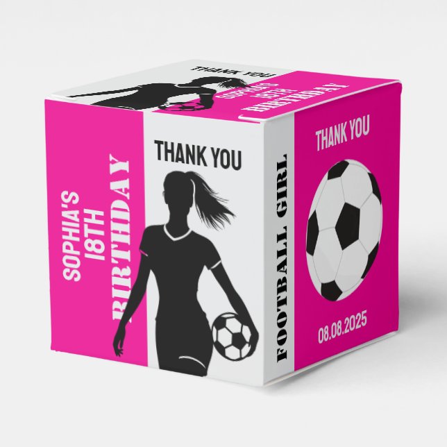 Ballotins Fille de football, cadeau de joueur de football, A (Verso)