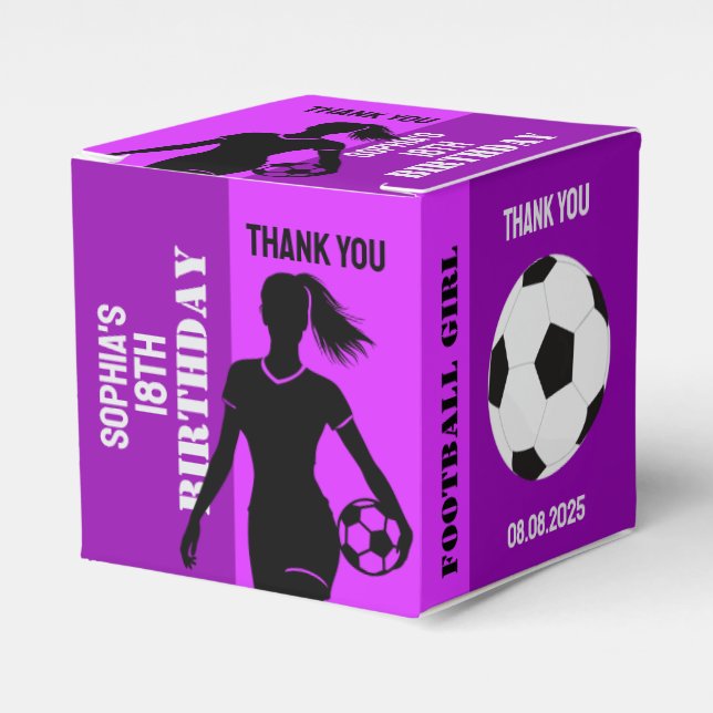 Ballotins Fille de football, cadeau de joueur de football, A (Verso)